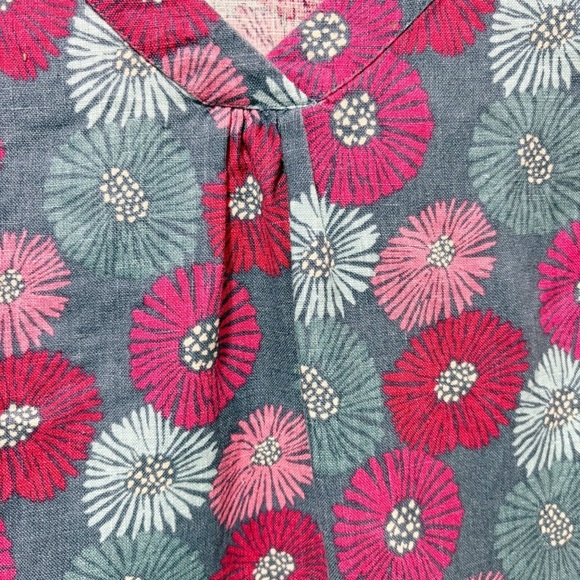 Seasalt Cornwall Phormium Linen Floral Top Vest Size 8 Size Medium Floral Tank - Picture 9 of 13